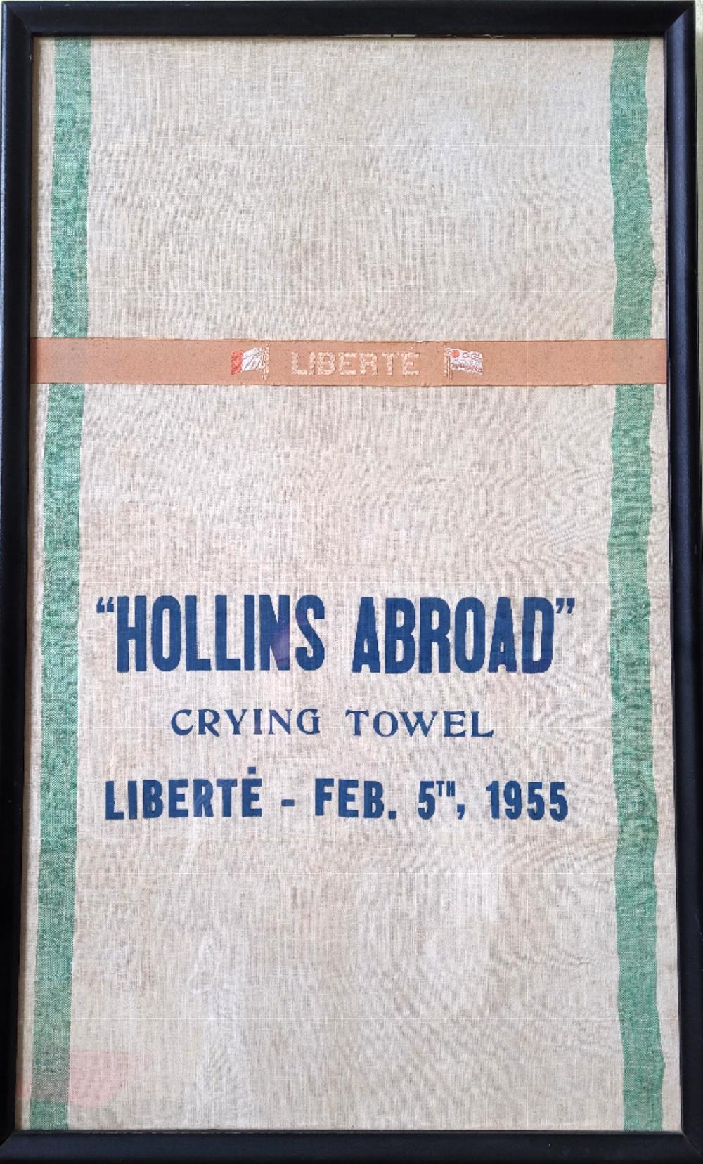 1955 Study Abroad Crying towel